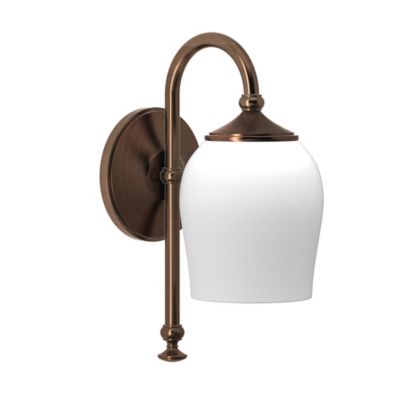 Gatco Tavern 1-Light Wall Sconce in Bronze with Glass Shade - Bed Bath & Beyond